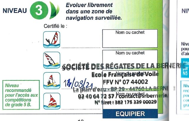 Niveau 3 (voile)